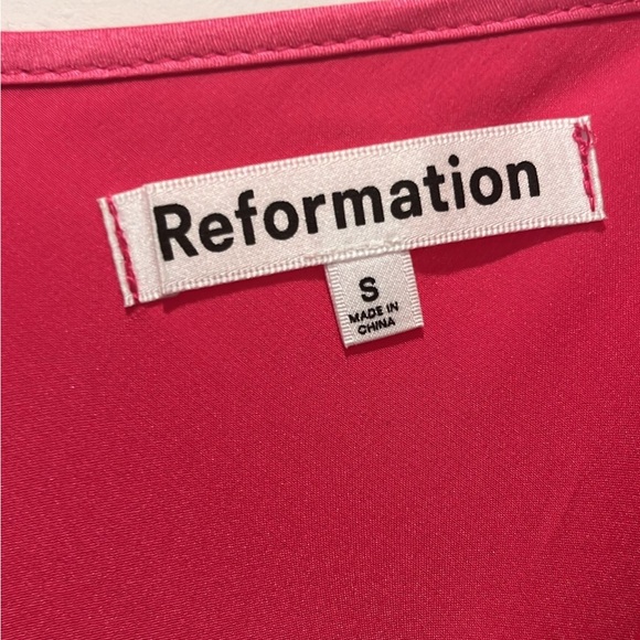 Reformation, Alisal Silk Dress, Color Flambe, small - Picture 7 of 7